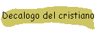 Decalogo del cristiano