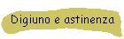 Digiuno e astinenza